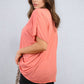 Short Sleeve V-Neck Loose Top