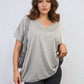 Short Sleeve V-Neck Loose Top