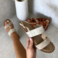 Ankle Strap Open Toe Flat Sandals