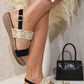 Ankle Strap Open Toe Flat Sandals