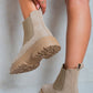 Chunky Chelsea Suede Ankle Boots