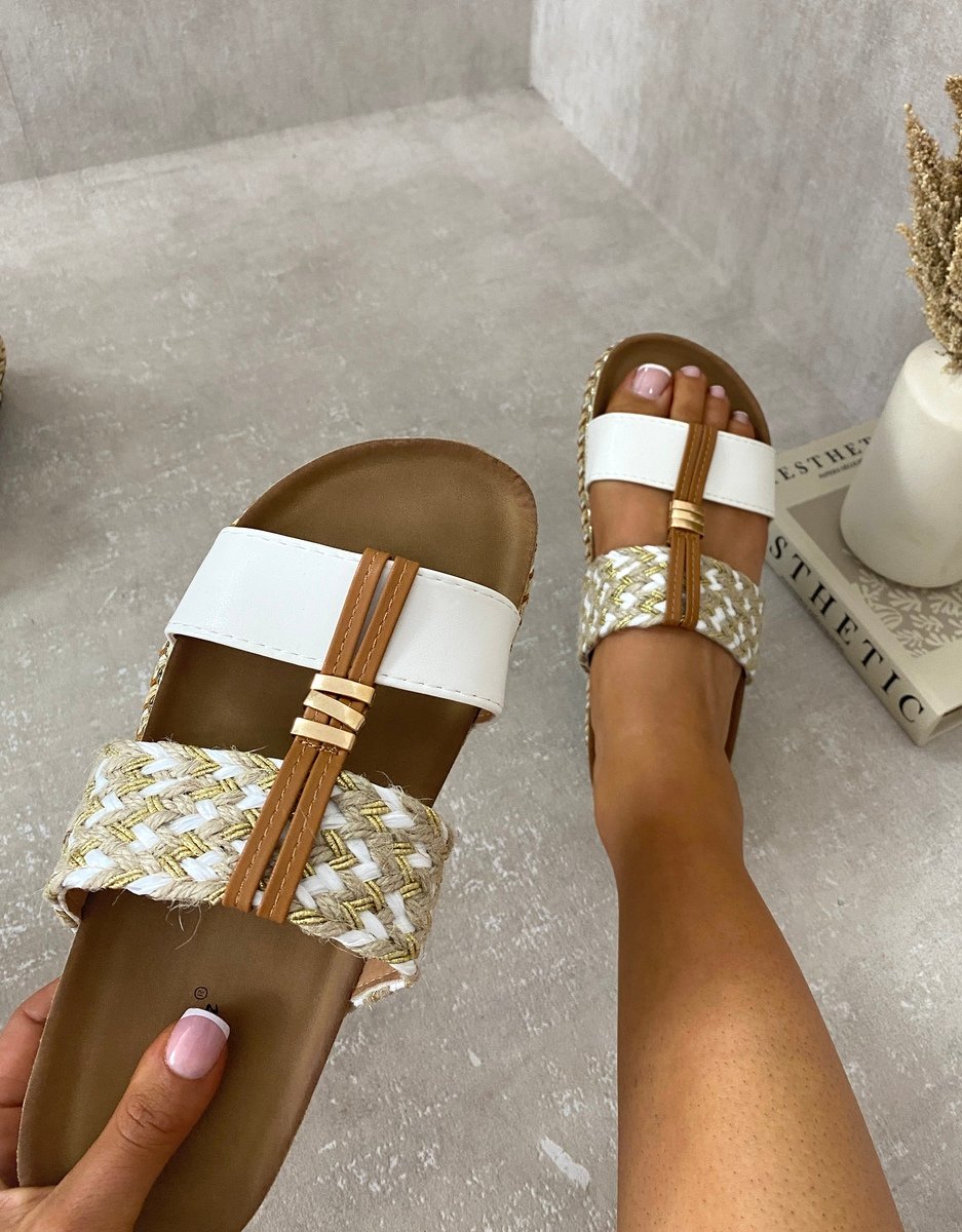 Strappy Slip On Platform Sandals