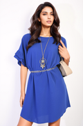 Ruffled Sleeve Mini Dress - BB Fashion Outlet