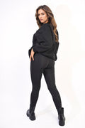 Oversized Pocket Sweatshirt and Leggings Co-ord Set - BB Fashion Outlet