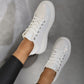 Glitter Lace Up Slip On Trainers