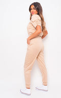 Ruched Sleeve Top & Trousers Co-ord Set - BB Fashion Outlet