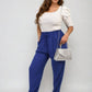 Drawstring High Waist Trouser with Side Pockets