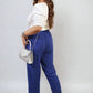 Drawstring High Waist Trouser with Side Pockets