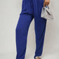 Drawstring High Waist Trouser with Side Pockets