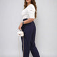 Drawstring High Waist Trouser with Side Pockets