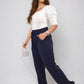 Drawstring High Waist Trouser with Side Pockets