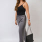 Drawstring High Waist Trouser with Side Pockets