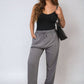 Drawstring High Waist Trouser with Side Pockets