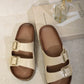 Double Buckle Strap Sandals