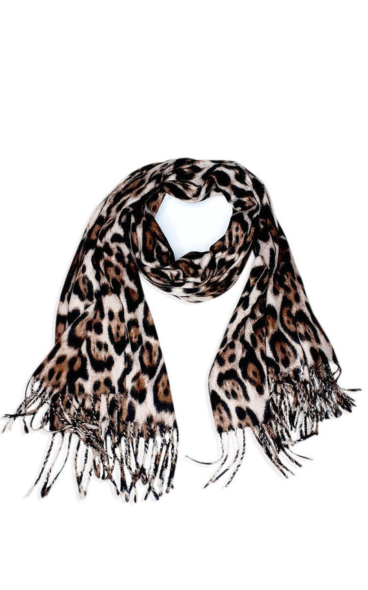 Leopard Detail Scarf