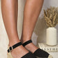 Closed Toe Ankle Strap Espadrille Sandals