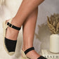 Closed Toe Ankle Strap Espadrille Sandals