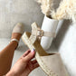 Closed Toe Ankle Strap Espadrille Sandals