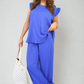 Ruffle Trim Top and Wide Leg Trouser Co-ord Set