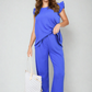 Ruffle Trim Top and Wide Leg Trouser Co-ord Set