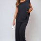 Ruffle Trim Top and Wide Leg Trouser Co-ord Set