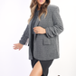 Oversized Glitter Blazer Jacket