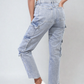 Multi Flap Pockets Cargo Jeans