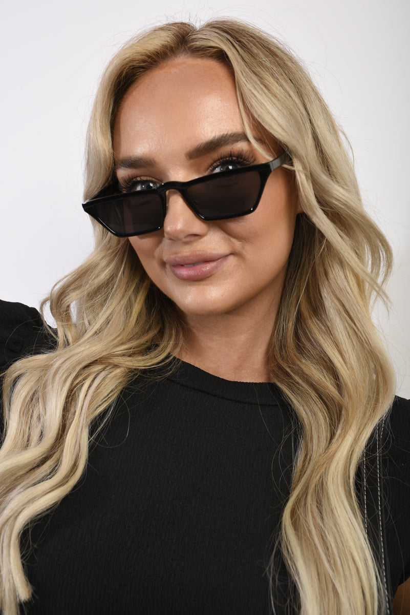 Skinny Trapezoid Sunglasses - BB Fashion Outlet