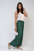 Drawstring Waist Wide Leg Trousers - BB Fashion Outlet