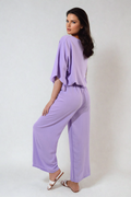 Drawstring Waist Wide Leg Trousers - BB Fashion Outlet