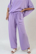 Drawstring Waist Wide Leg Trousers - BB Fashion Outlet