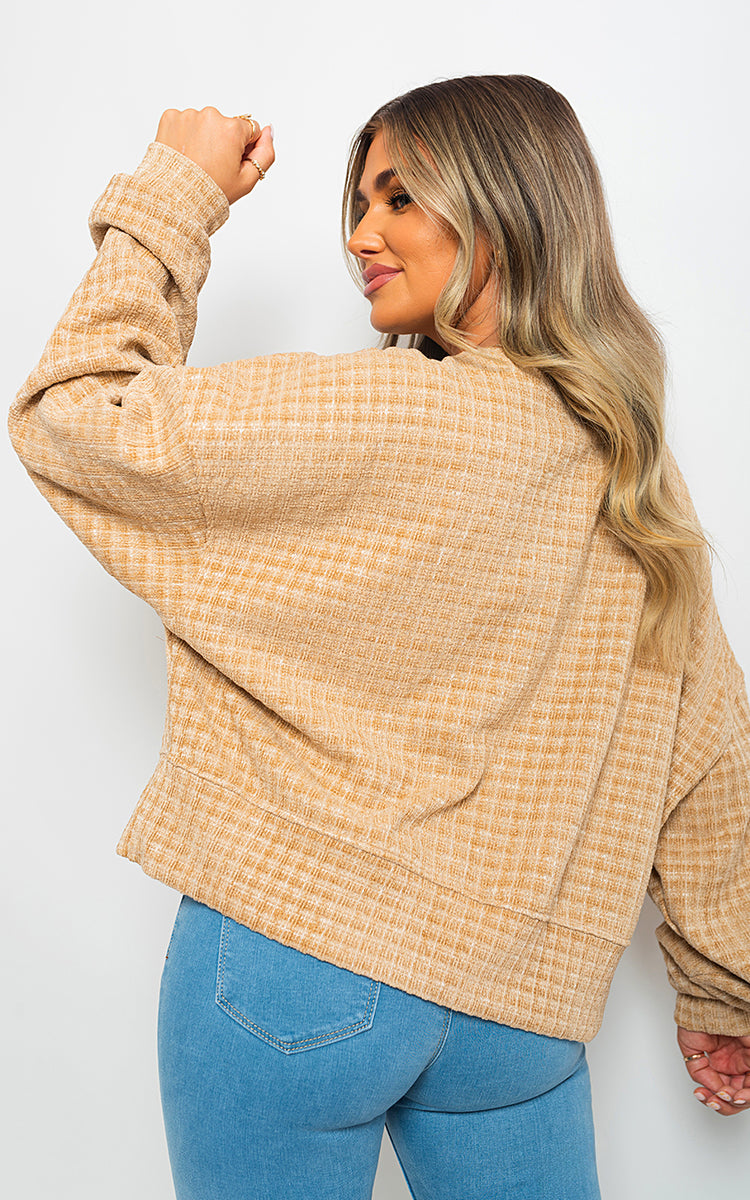 Long Sleeve Knitted Jumper with Tassel Detail