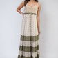 Tiered Crochet Strappy Maxi Dress