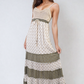 Tiered Crochet Strappy Maxi Dress