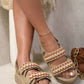 Double Crochet Strap Crochet Chunky Sandals