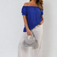 Cinched Sleeve Off Shoulder Top