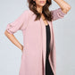 Open Front Roll Up Sleeve Cardigan