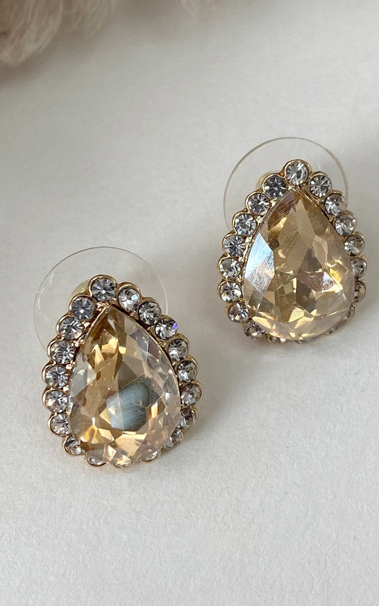 Diamante Drop Earrings