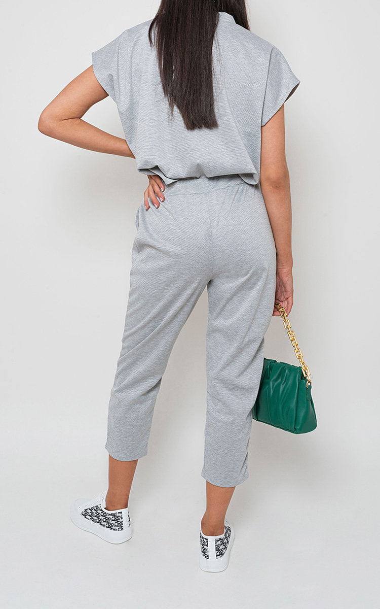 Short Sleeve Boxy Lounge Wear Co-ord Set - BB Fashion Outlet