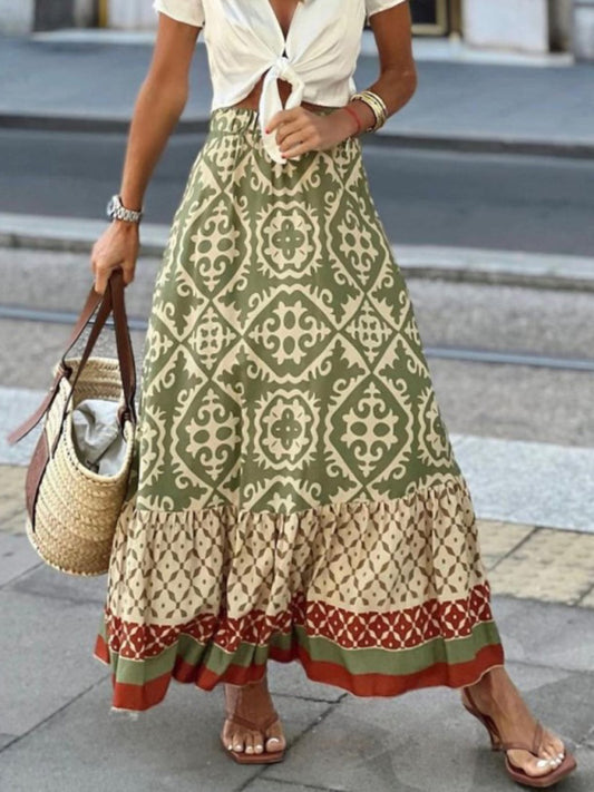 Maxi Skirt Ethnic Style Print