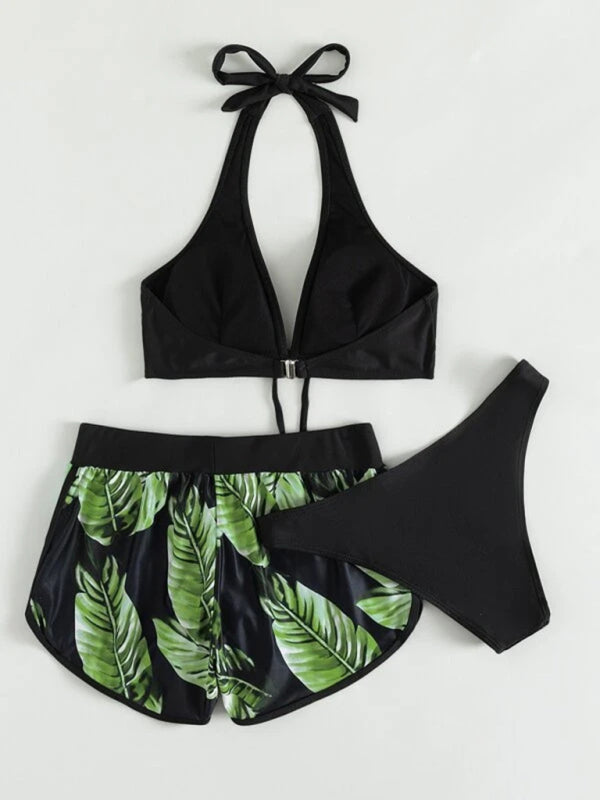 Bikini with Shorts three-piece set