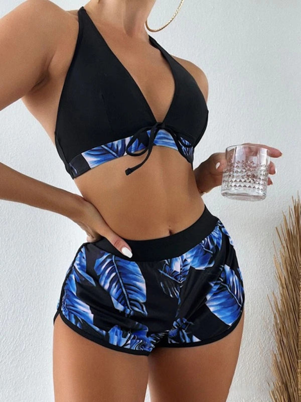 Bikini with Shorts three-piece set