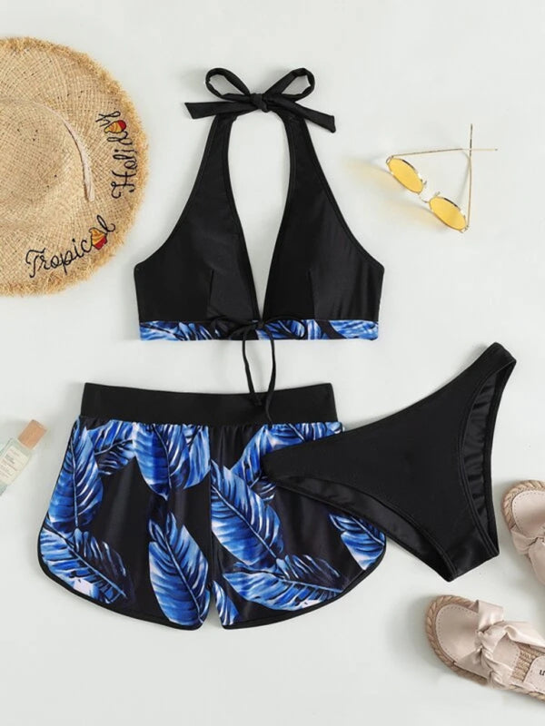 Bikini with Shorts three-piece set