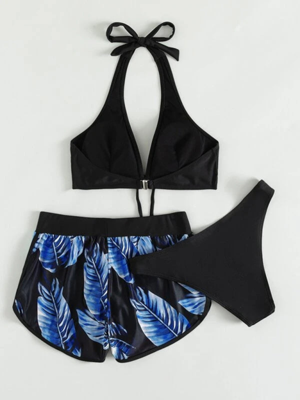 Bikini with Shorts three-piece set