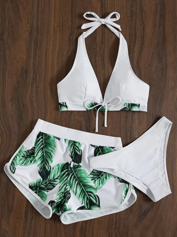 Bikini with Shorts three-piece set