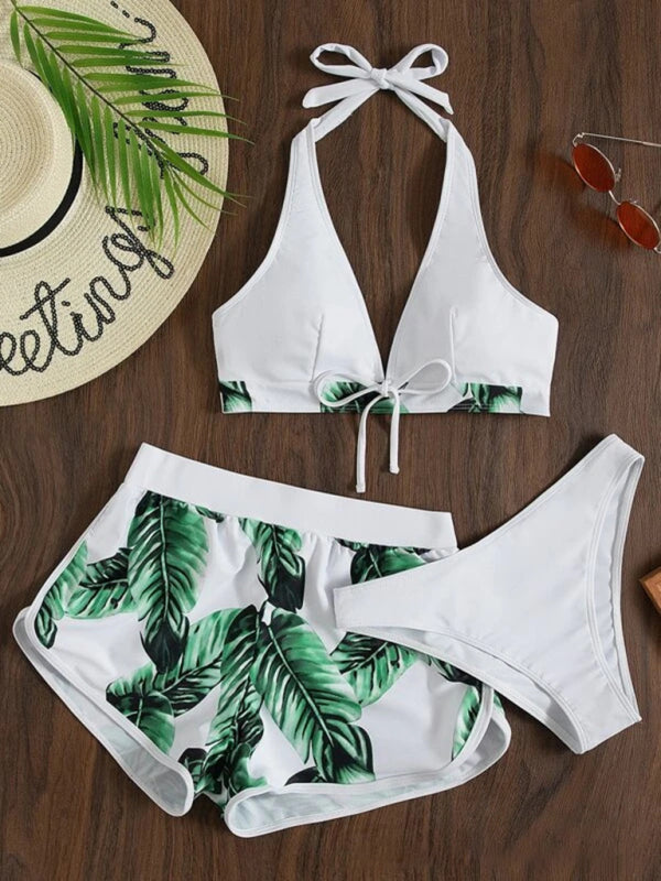 Bikini with Shorts three-piece set