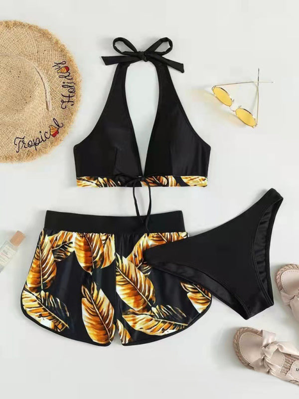 Bikini with Shorts three-piece set