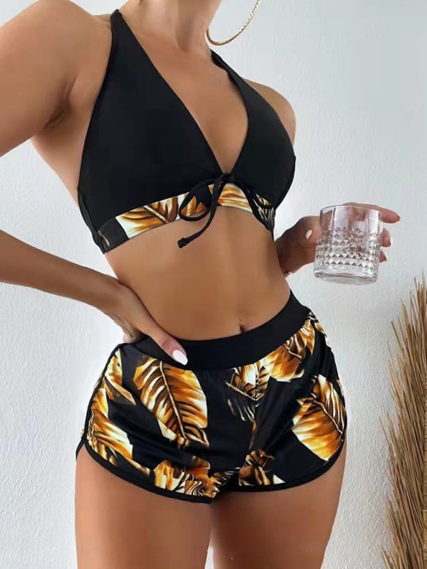 Bikini with Shorts three-piece set