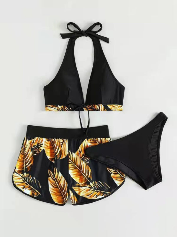 Bikini with Shorts three-piece set