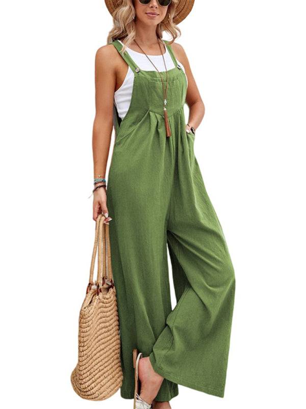 Jumpsuit Dungarees Wide Leg